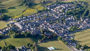 Sedbergh  Cumbria  from the air