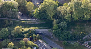 Sedgwick aqueduct, Cumbria from the air