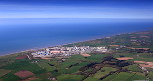  former Windscale nuclear reactor and Sellafield nuclear reprocessing site  from the air