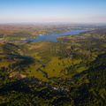 Skelwith Bridge Lake District from the air