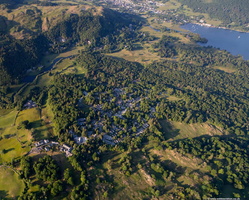 Skelwith Fold Caravan Park Lake District from the air