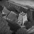 St Cuthberts Aldingham South Lakeland Cumbria from the air