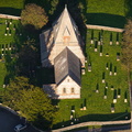 St Peter's Church, Finsthwaite in the Lake District aerial photograph  