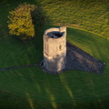 tower on Hermitage Hill   Cumbria aerial photograph  