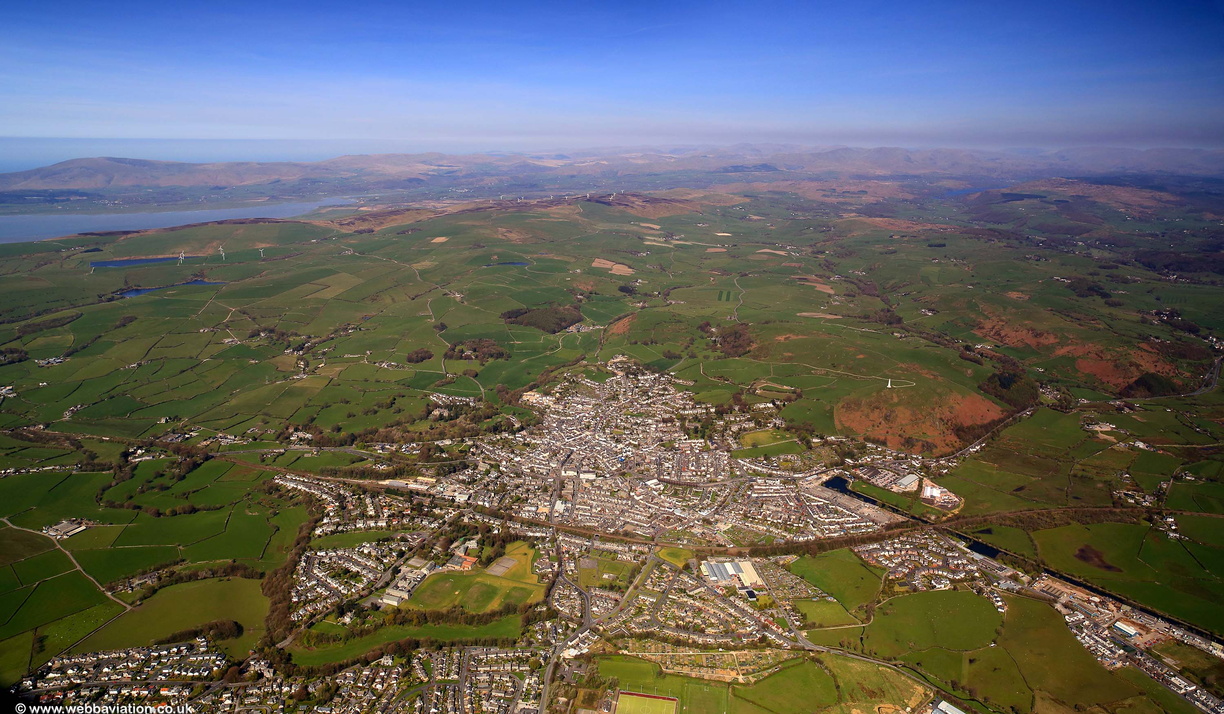 Ulverston Cumbria aerial photograph  