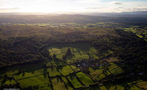 Whitbarrow in the Lake District aerial photograph  
