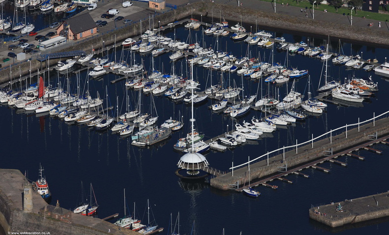 Whitehaven Harbour Cumbria from the air