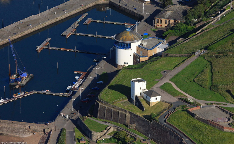 The Beacon Museum Whitehaven Cumbria from the air