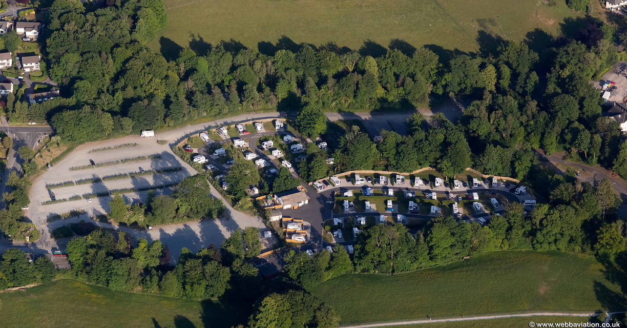 Bowness-on-Windermere Camping and Caravanning Club Site from the air