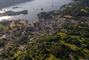 Bowness-on-Windermere, Cumbria from the air