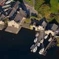Fell Foot Park Boathouse in the Lake District aerial photograph  