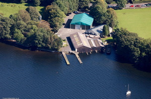 Windermere Jetty Museum, Windermere in the Lake District aerial photograph  