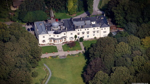 Storrs Hall Windermere in  the Lake District aerial photograph  