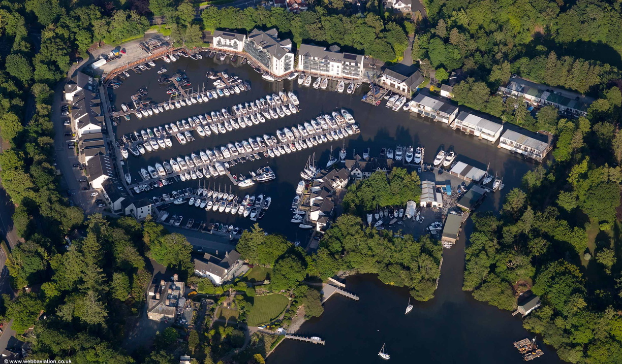 Windermere Marina Village Bowness-on-Windermere from the air