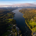Windermere in  the Lake District aerial photograph  