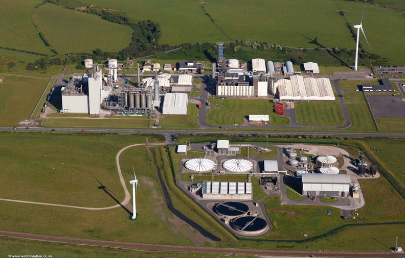 Eastman Chemical Factory at Siddick Workington  from the air
