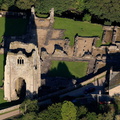 Shap Abbey Cumbria from the air