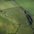 Skelmore Heads univallate Hillfort near Great Urswick Cumbria from the air