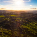 Lake District at sunset aerial photograph  