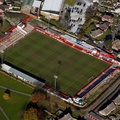 North Street stadium  Alfreton Derbyshire,  home of Alfreton Town F.C.  from the air