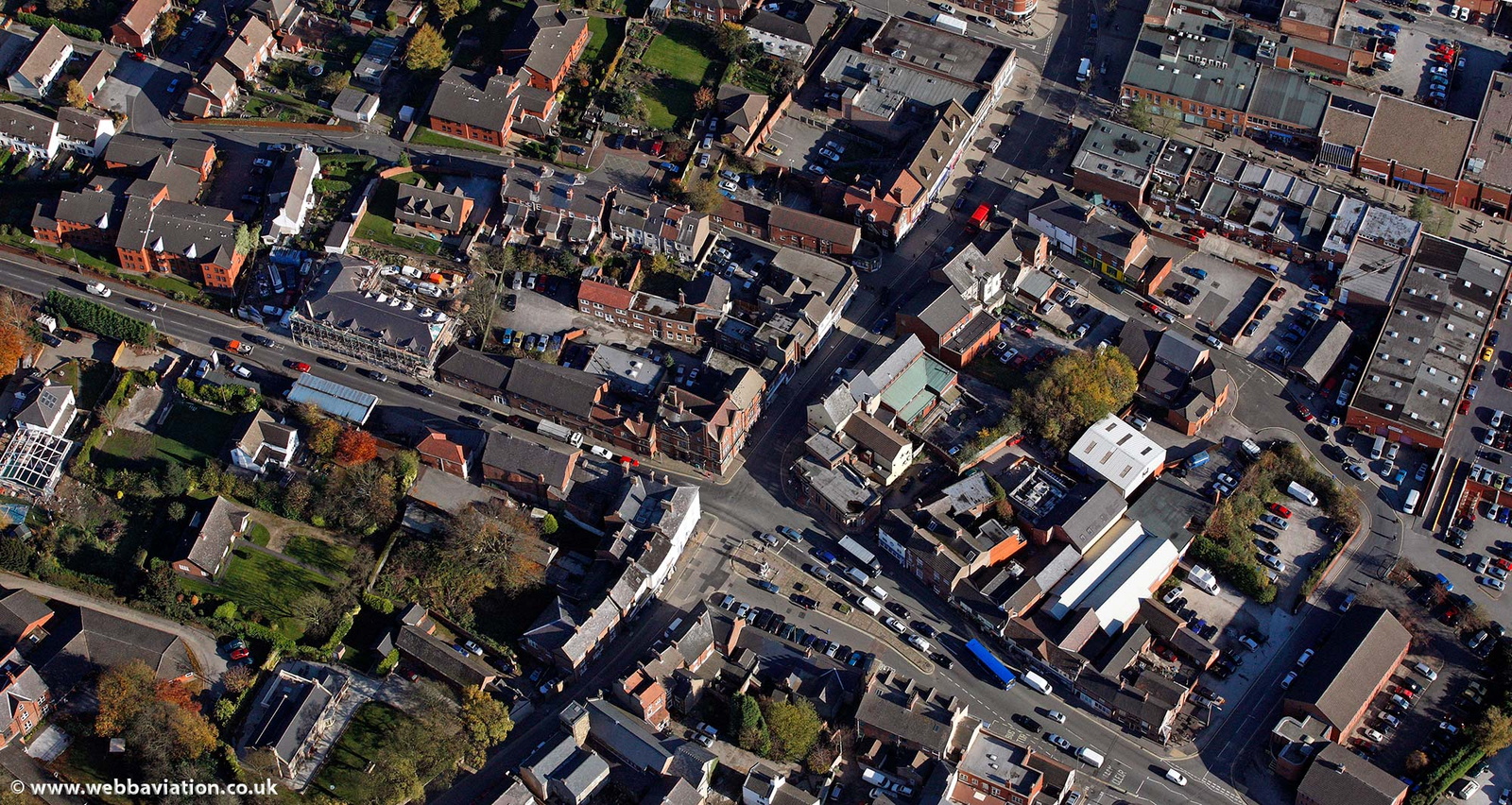 Alfreton, Derbyshire from the air