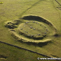 Arbor Low Neolithic henge monument  / stone circle Derbyshire  aerial photograph