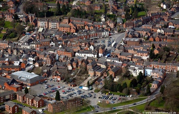 Ashbourne Derbyshire  from the air