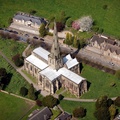 St Oswalds Church  Ashbourne from the air