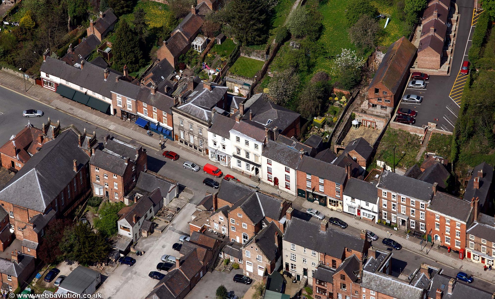Church St  Ashbourne   from the air