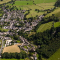 Castleton, Derbyshire from the air