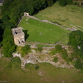 Peveril Castle from the air