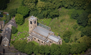 Church of St Thomas Becket Chapel-en-le-Frith from the air