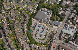 Morrisons Supermarket  Chapel-en-le-Frith from the air