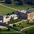 Chatsworth House from the air 