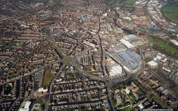 Derby city centre DE1  from the air