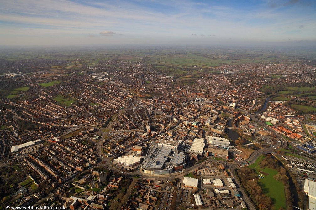 Derby Derbyshire  from the air