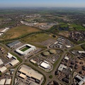 Pride Park  , Derby  from the air