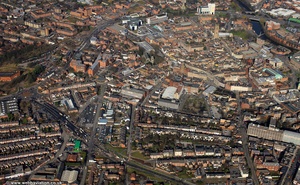 Derby city centre from the air