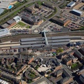 Derby railway station from the air