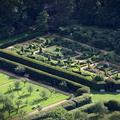 Hardwick Hall Gardens  Derbyshire  aerial photograph