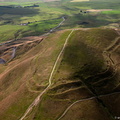 Mam Tor Bronze Age Hill Fort, Derbyshire from the air