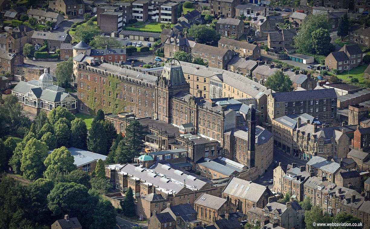 County Hall  Matlock Derbyshire  aerial photograph