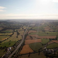 A30 main road   Devon from the air