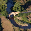 Cadhay Bridge , Ottery St Mary, Devon from the air