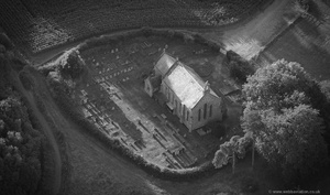 Escot Church   Devon from the air  