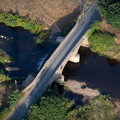 Gosford Bridge over the River Otter, Devon from the air