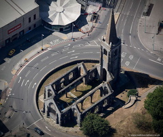 Charles Church, Plymouth aerial photograph