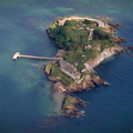 Drake's Island Plymouth  aerial photograph