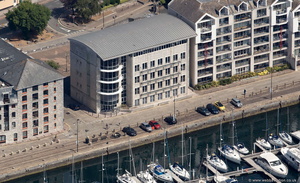 North Quay House Sutton Harbour Plymouth PL4  aerial photograph
