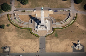 Plymouth Naval Memorial,  Plymouth Hoe aerial photograph